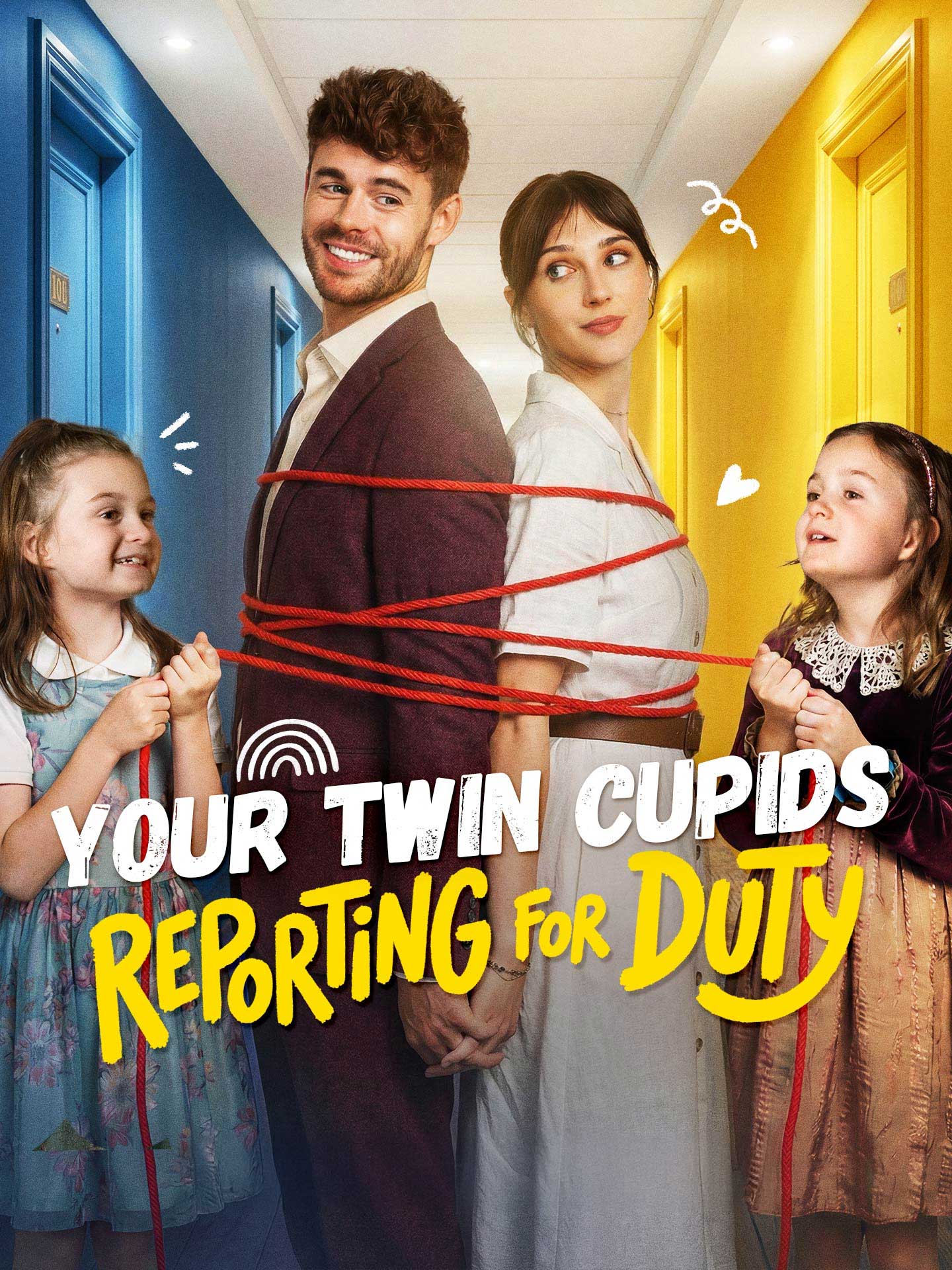 Your Twin Cupids Reporting for Duty poster